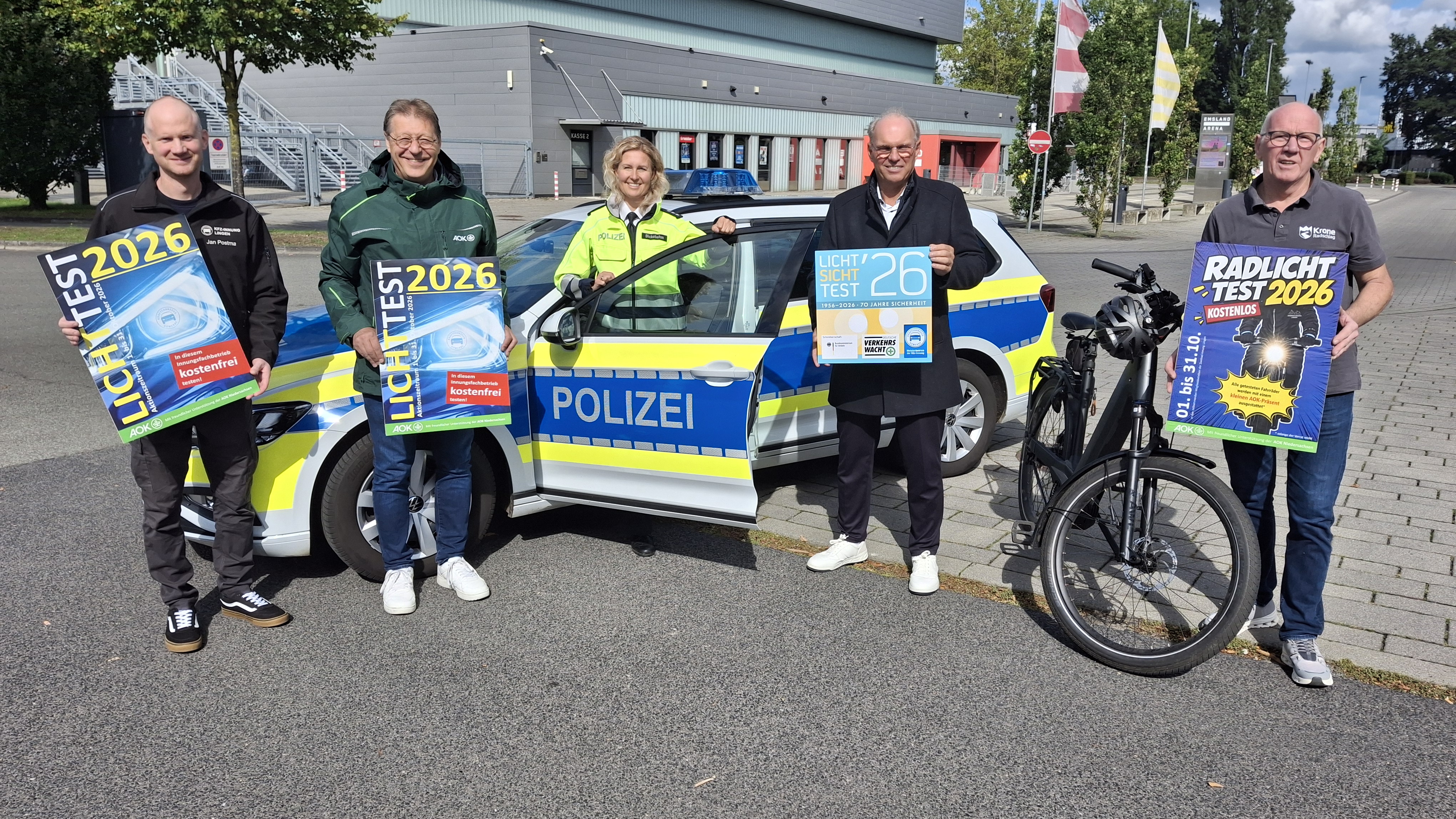 Zweirad-Lichttest in Lingen