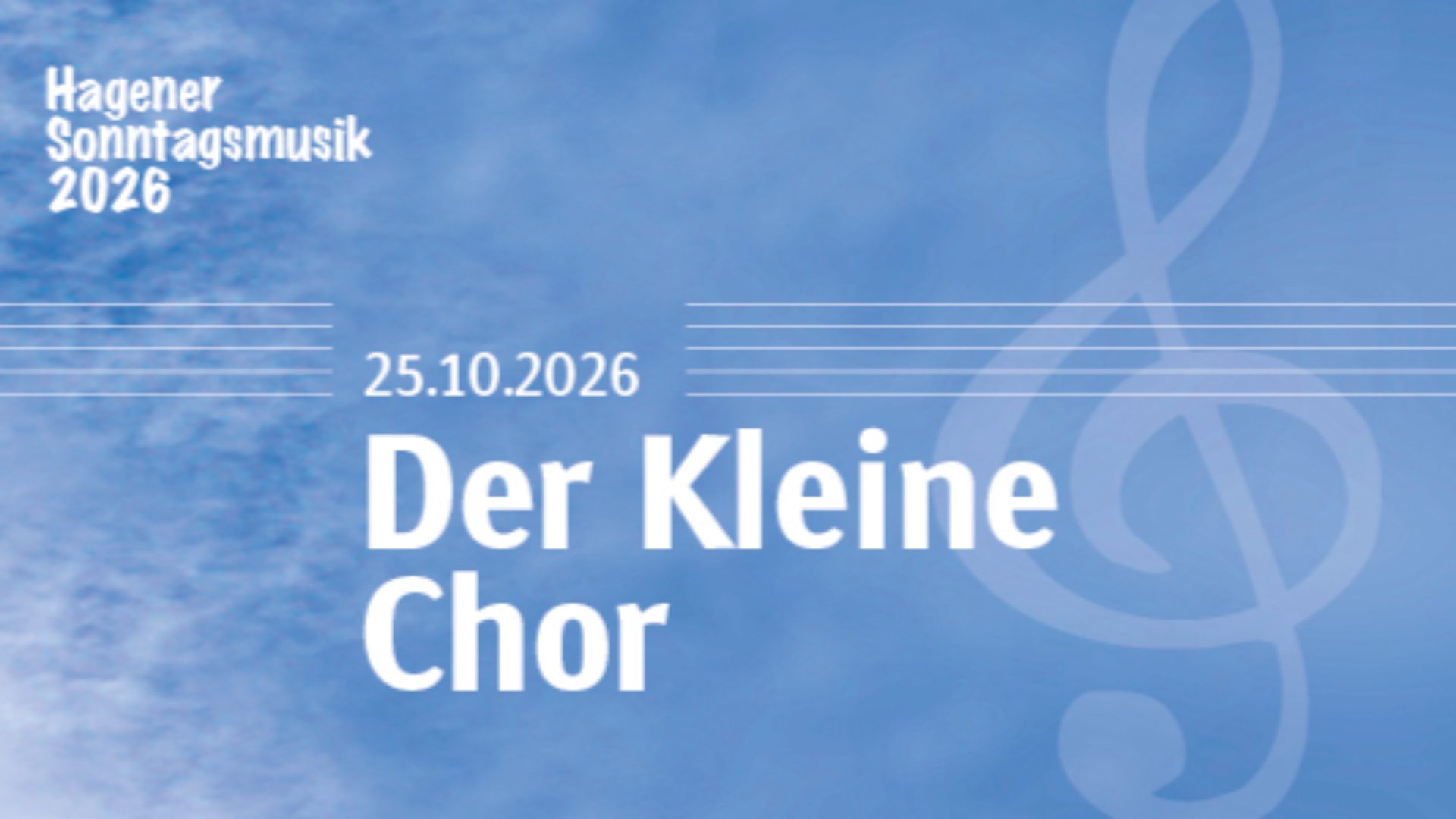 Hagener Sonntagsmusik- Der Kleine Chor