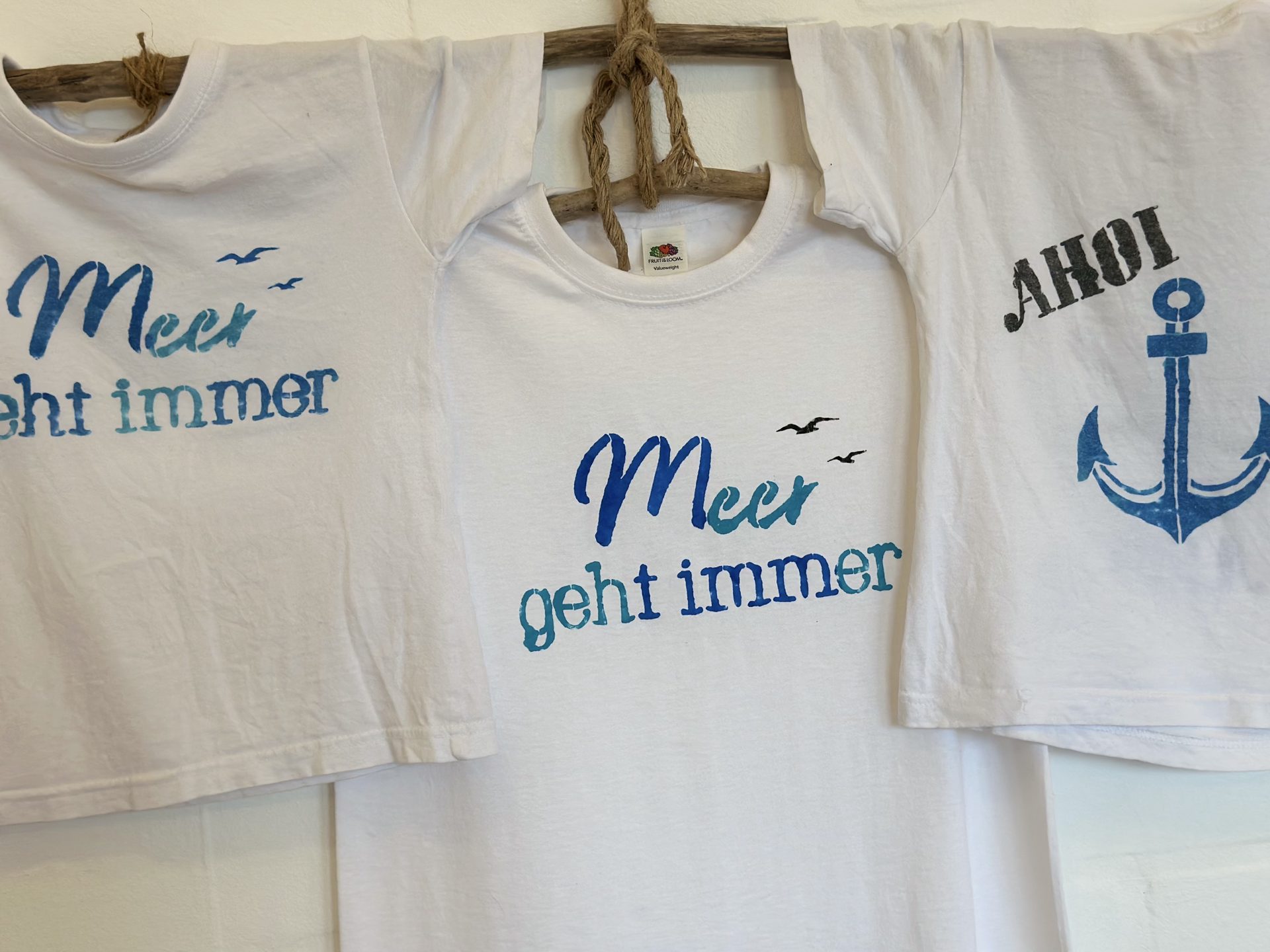 Kids Zone in Dornumersiel: Textilien gestalten
