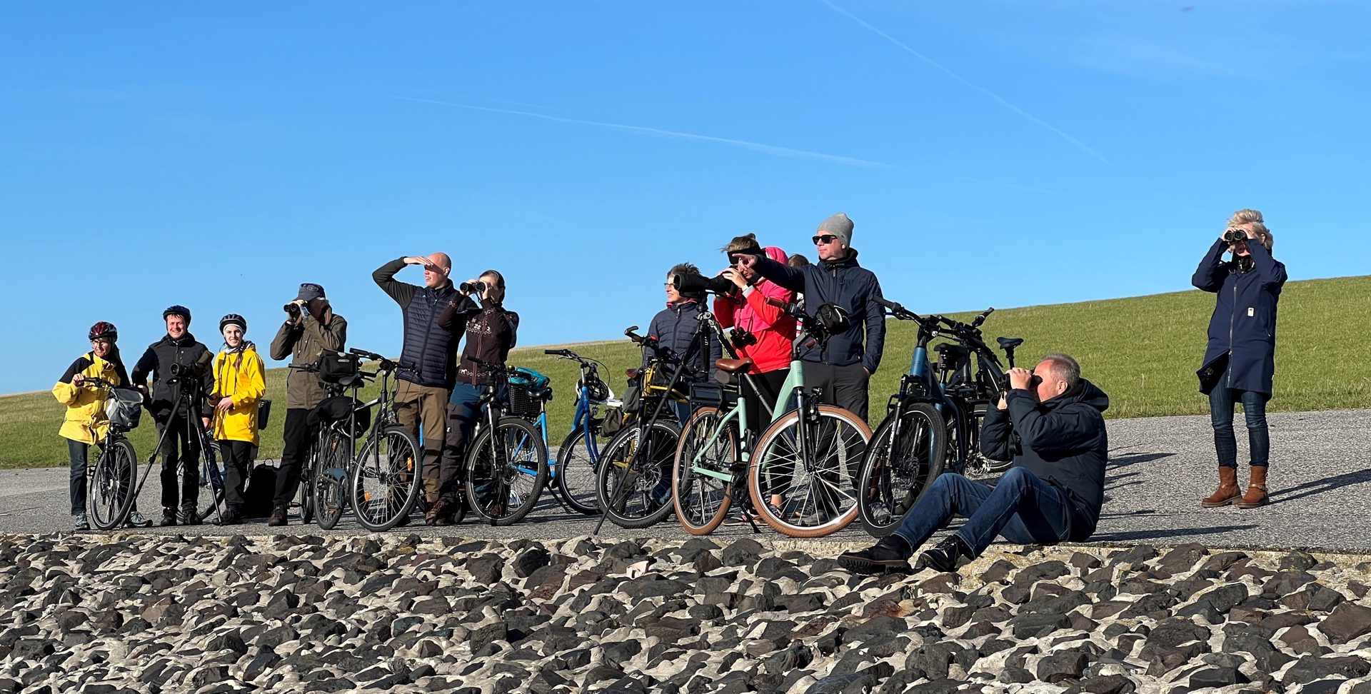 Mit dem Fahrrad zur Zugvogelbeobachtung an die Leybucht