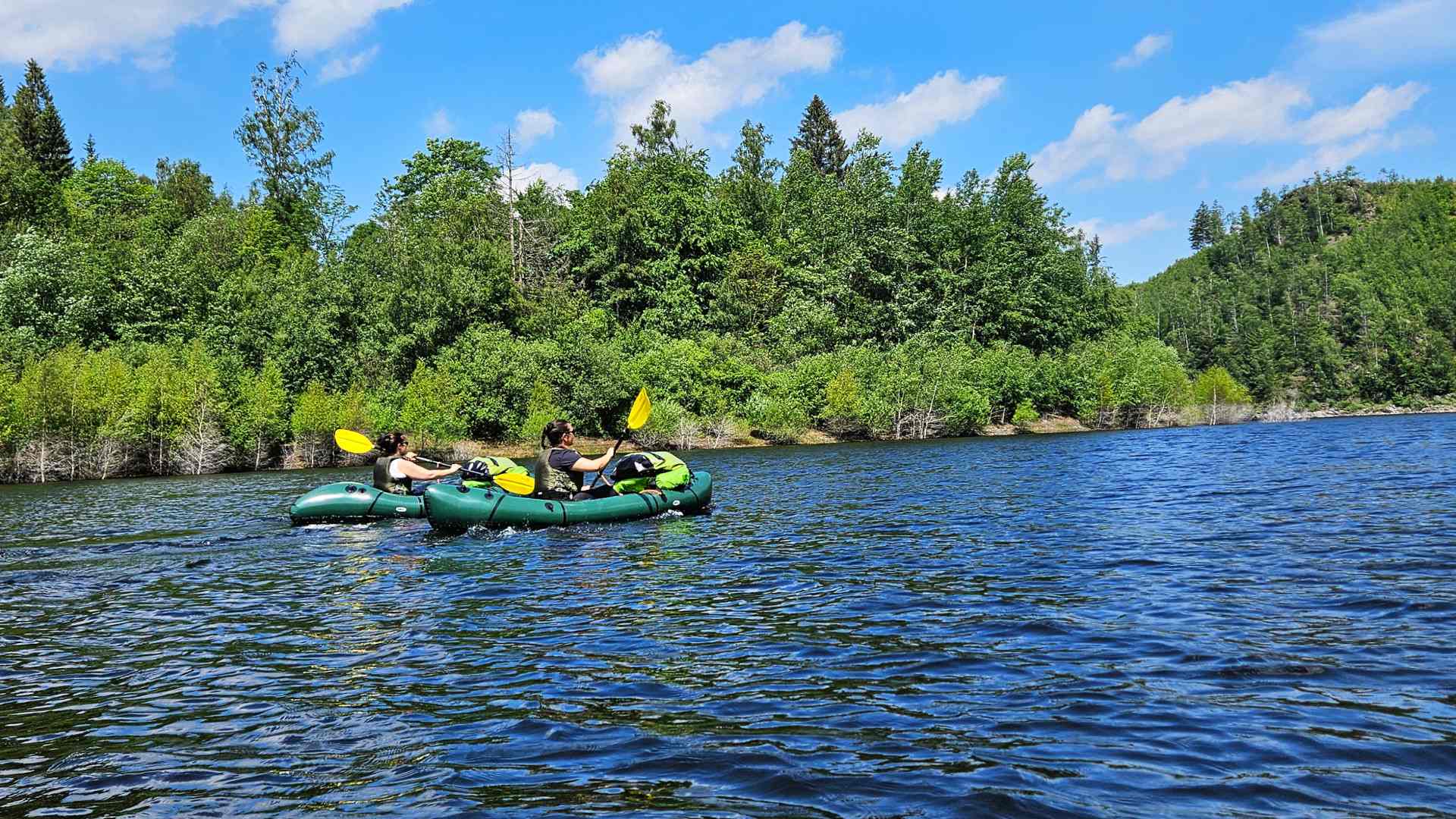 Packrafting Abenteuer Tagestour / Wandern und Paddeln