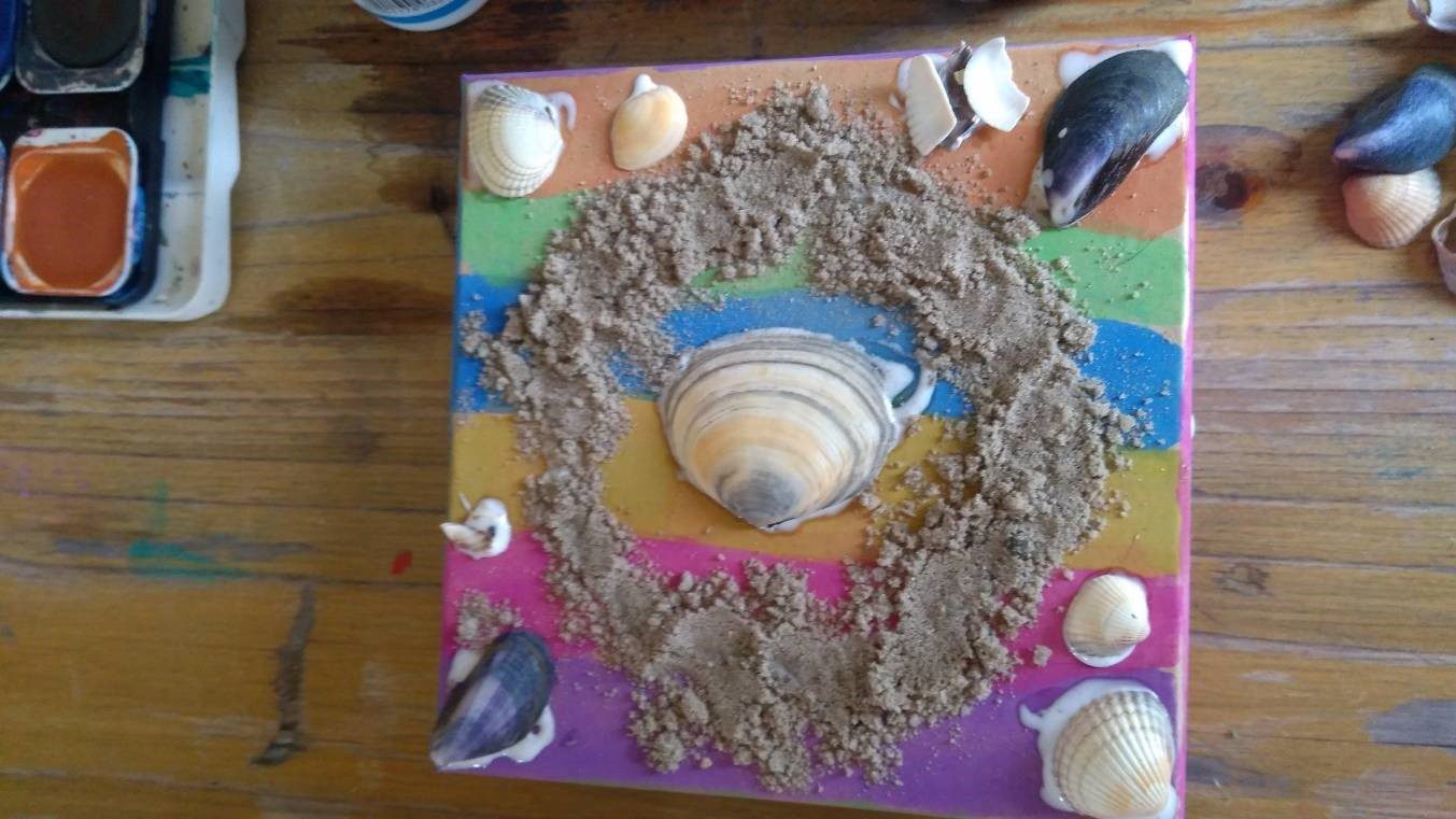 Muschelschatzkästchen basteln