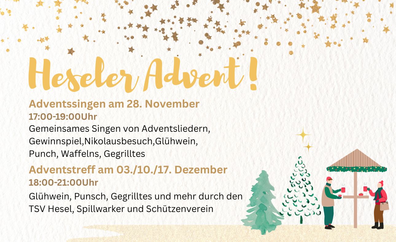 Adventssingen im Hüttendorf