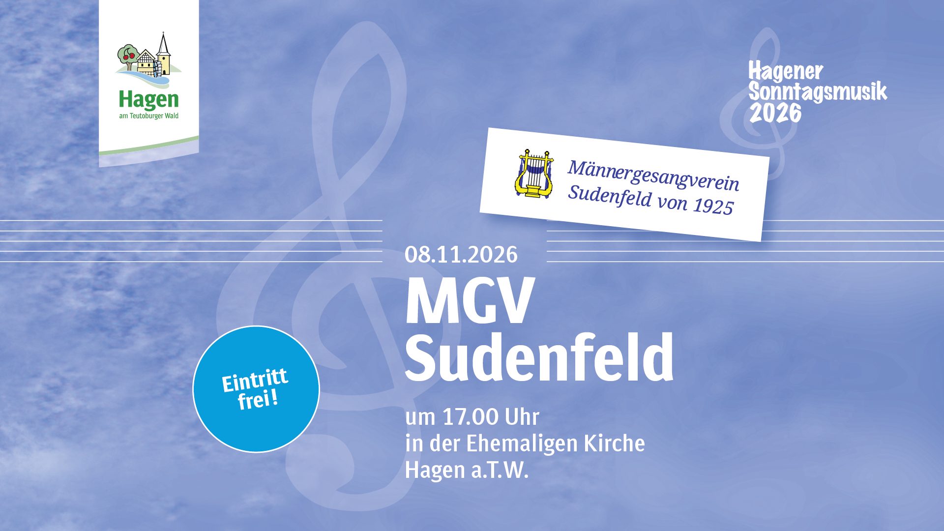 Hagener Sonntagsmusik - Männergesangverein Sudenfeld von 1925