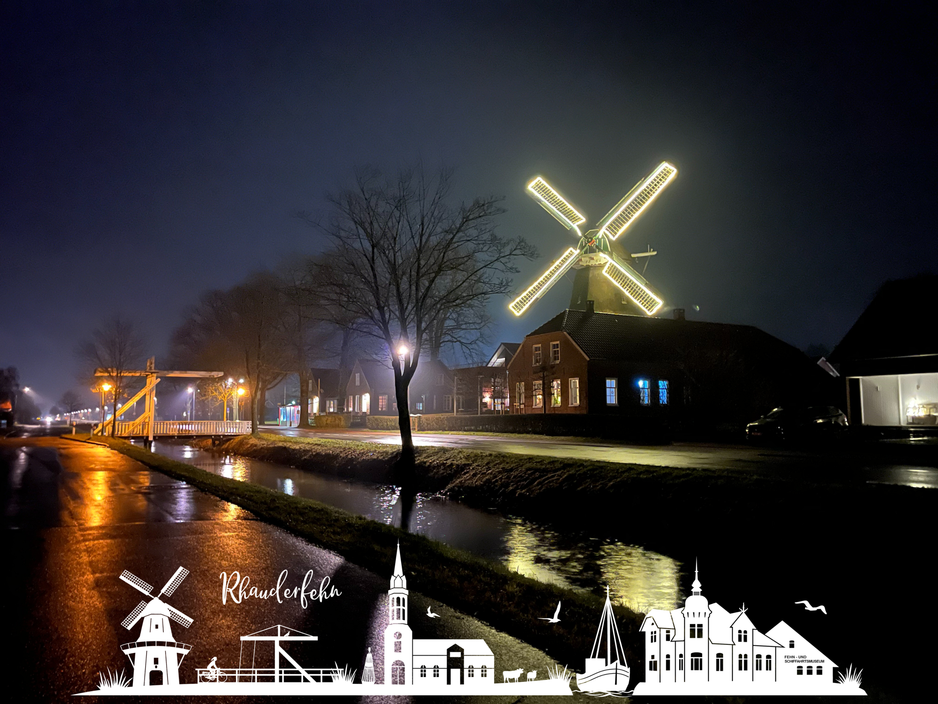 Rhauderfehner Weihnachtsmarkt um die Mühle Hahnentange