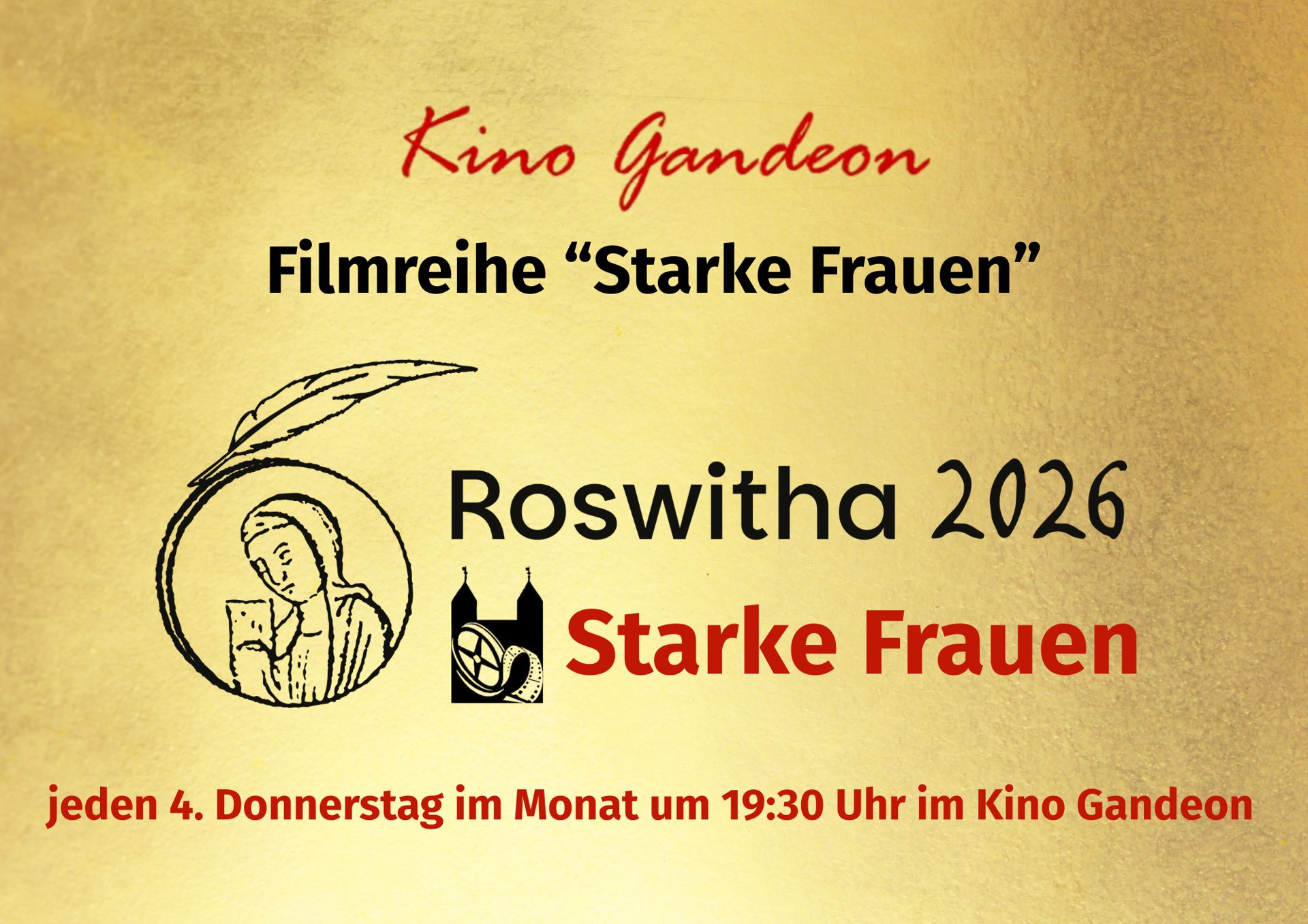 Roswitha 2026 im Gandeon: Filmreihe Starke Frauen