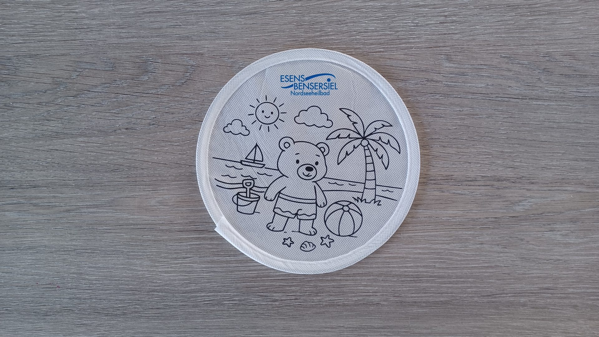Frisbee und Strandspiel bemalen