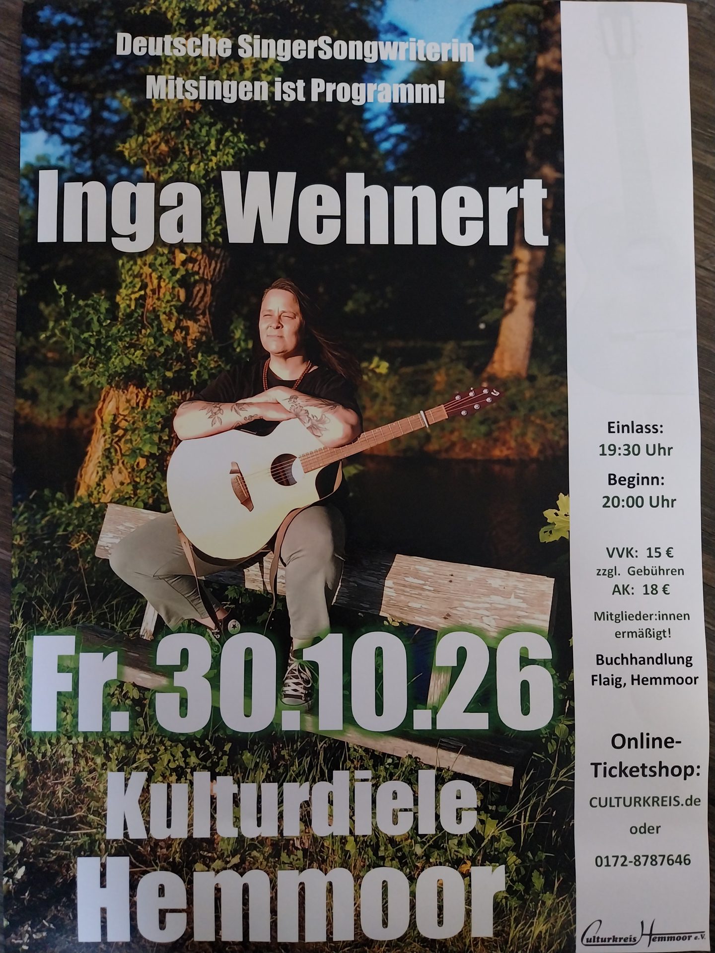 Mitsingkonzert: Inga Wehnert