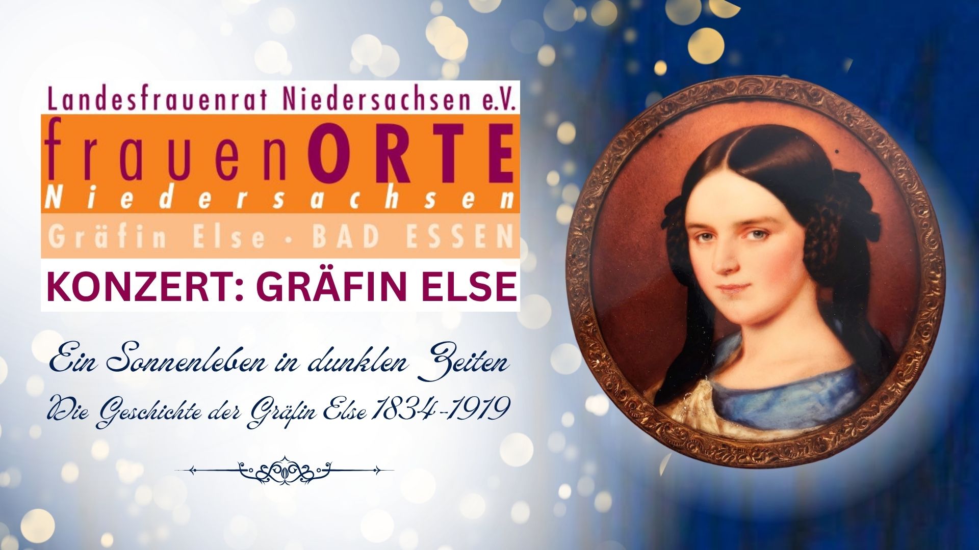 "Ein Sonnenleben - in dunklen Zeiten. - Die Geschichte der Gräfin Else"