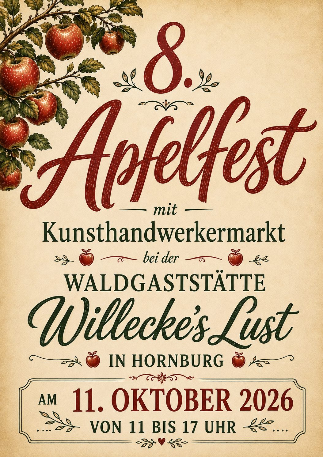 8. Apfelfest mit Kunsthandwerkermarkt