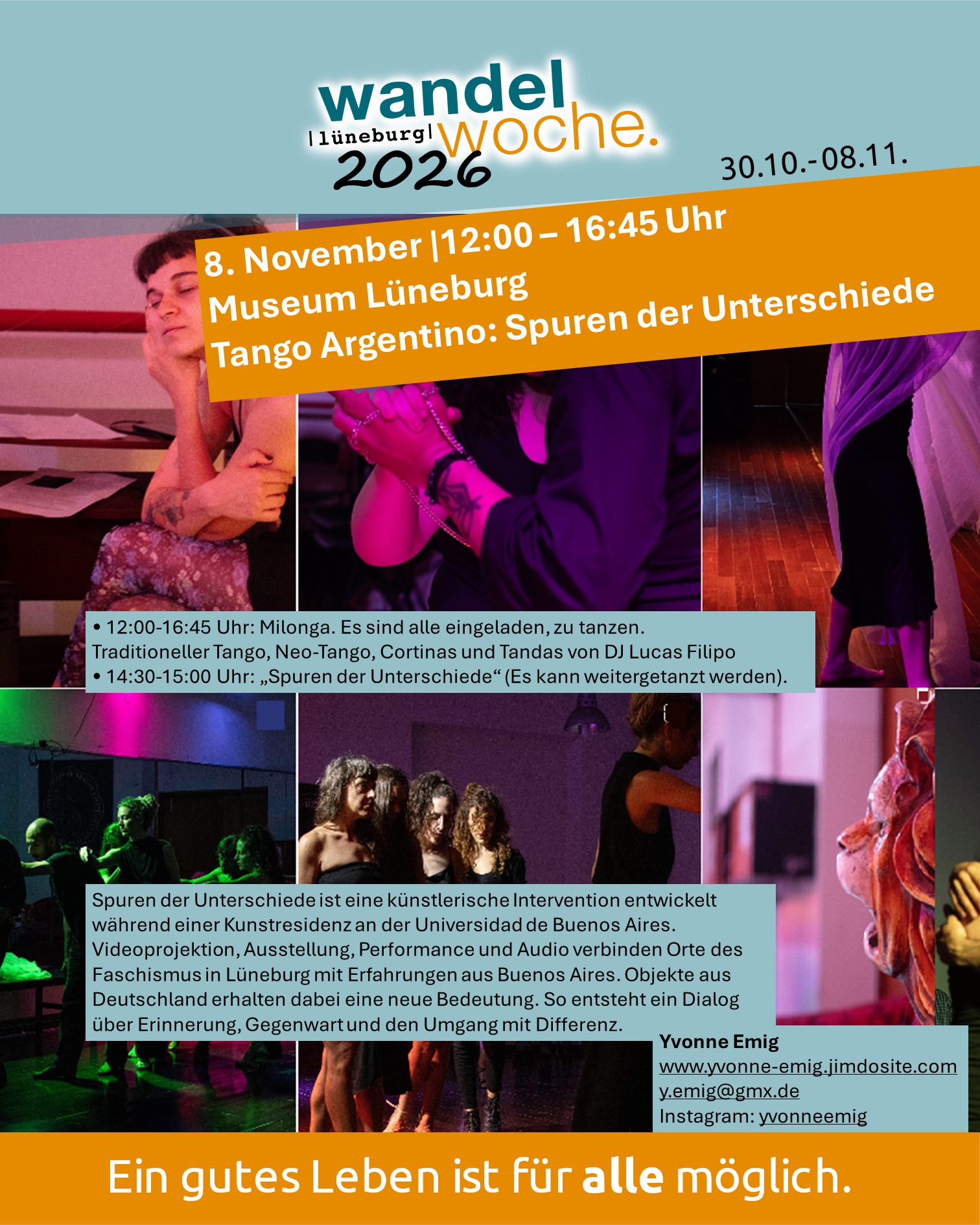 Tango Argentino: Spuren der Unterschiede (Wandelwoche Lüneburg 2026)