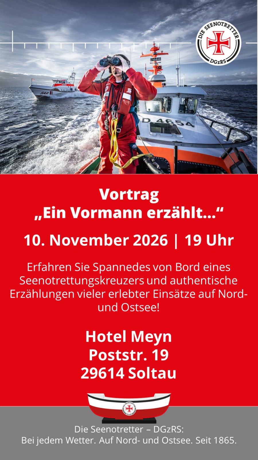 Die Seenotretter kommen - Ein Vormann aus Bremen erzählt