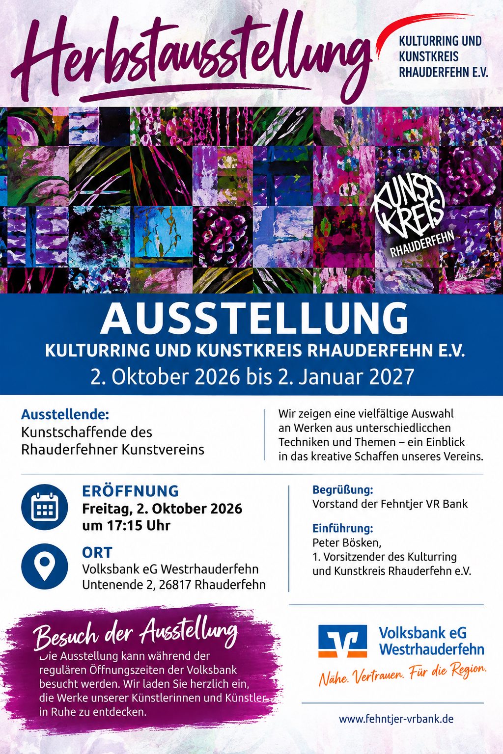 Herbstausstellung in der Volksbank