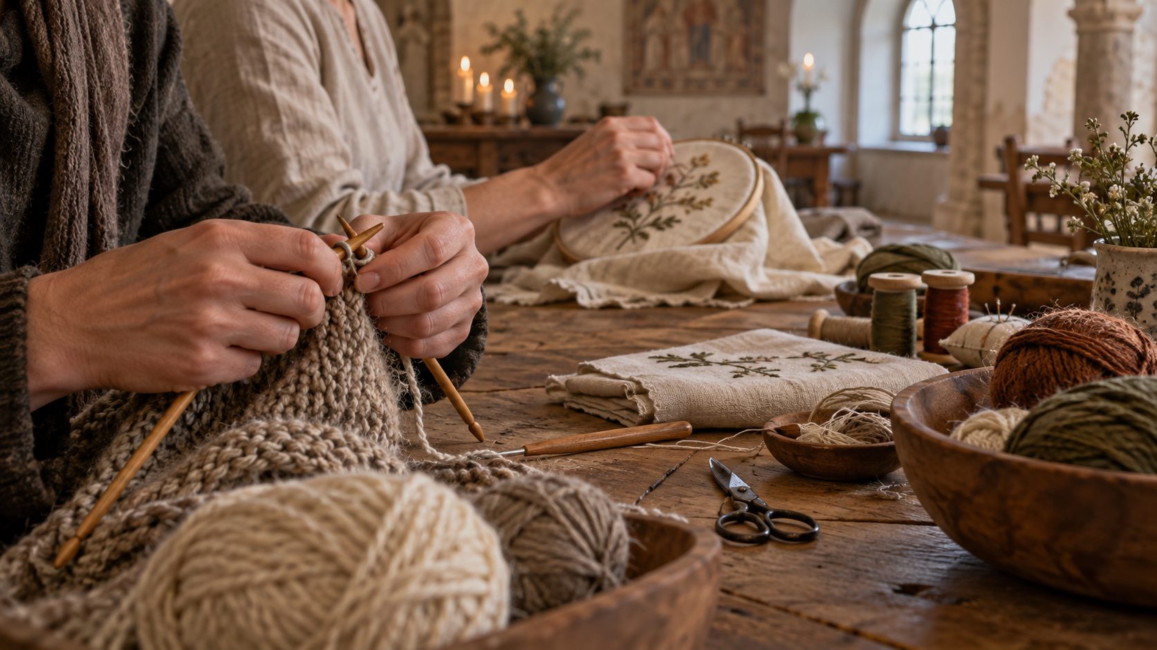 Spiritueller Herbst der Harzer Klöster - Mit Faden und Nadel(n) - Handarbeits Nachmittag in Brunshausen