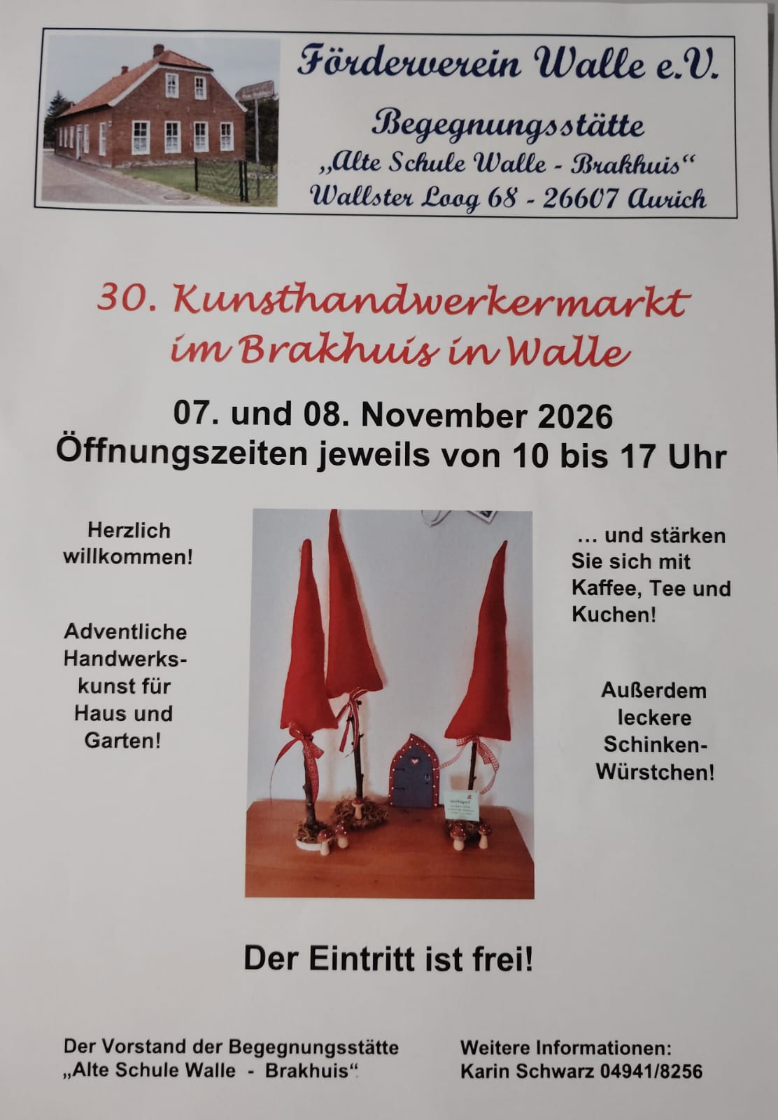 30. Kunsthandwerkermarkt im Brakhuis, Aurich Walle