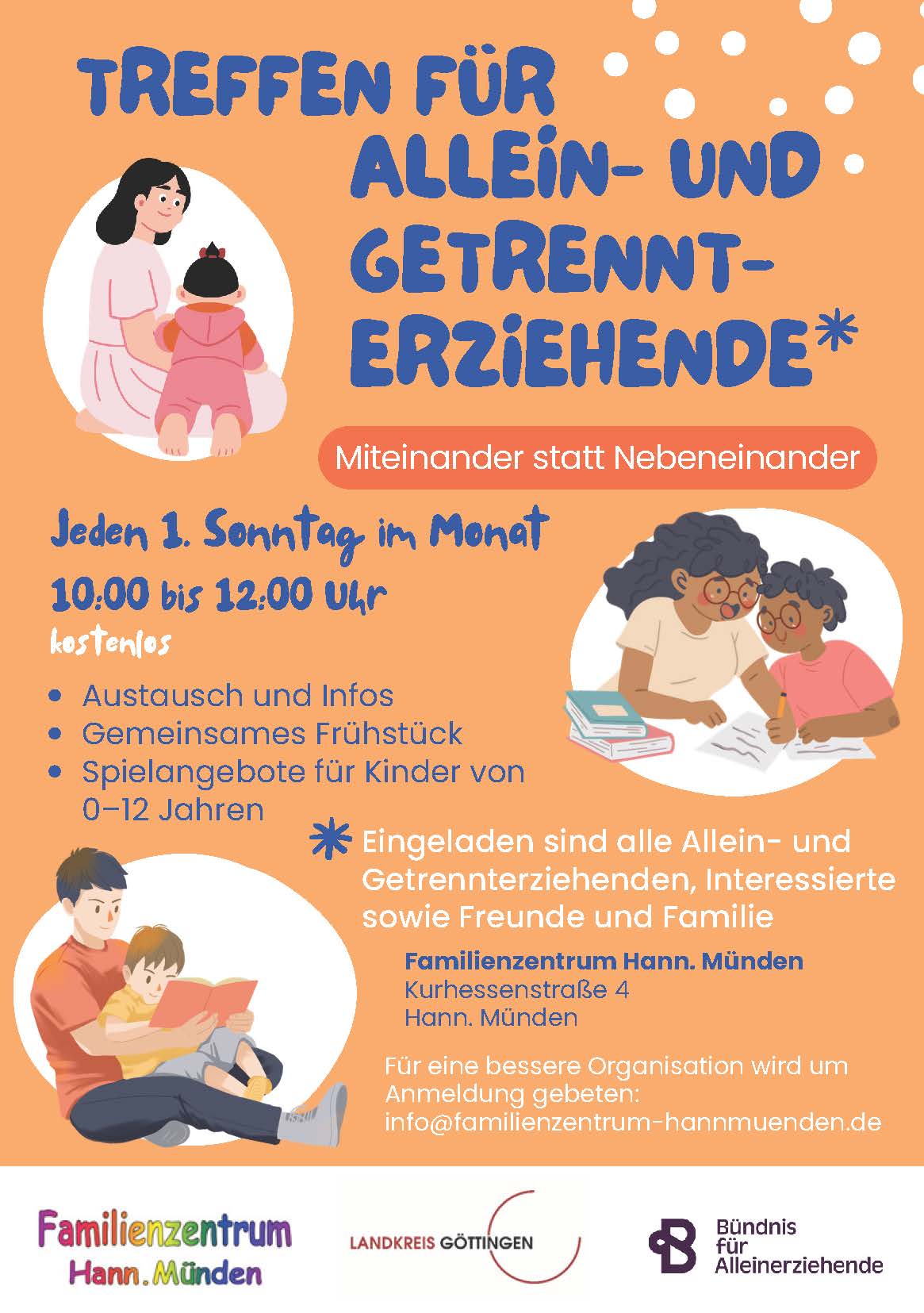 Treffpunkt für Allein- und Getrennterziehende mit kostenfreien Frühstück