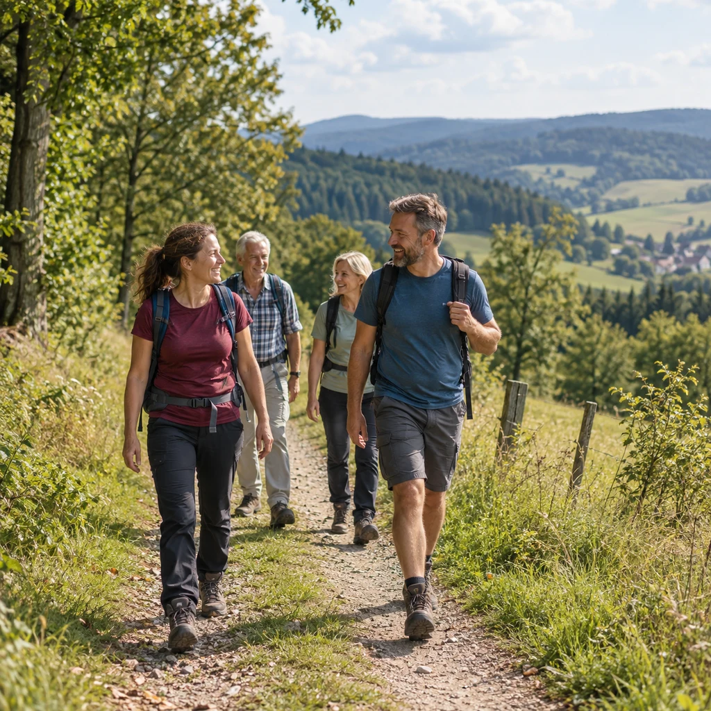 Symbolbild zur Veranstaltung „Eberbach wandert: Schöllenbach - Schloss Waldleiningen“