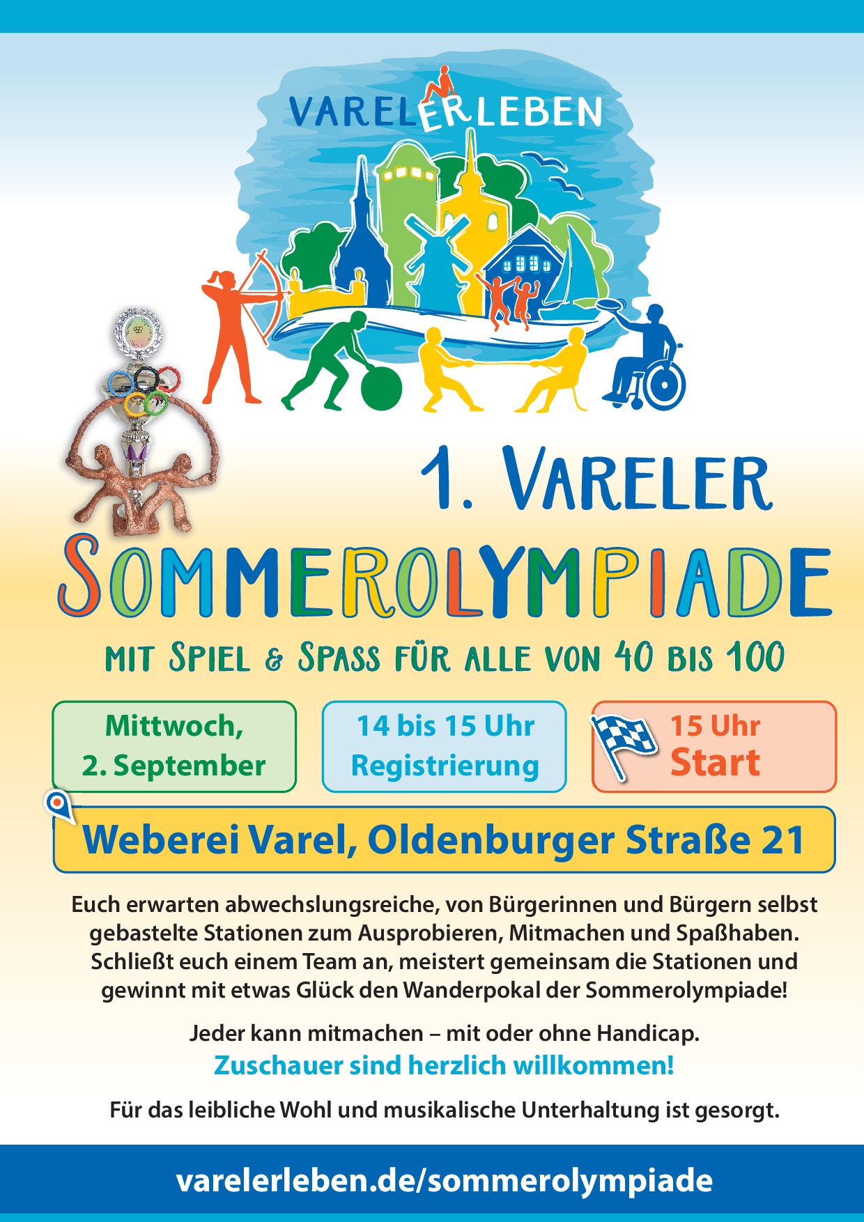 Vareler Sommerolympiade mit Spiel & Spaß für alle von 40 bis 100