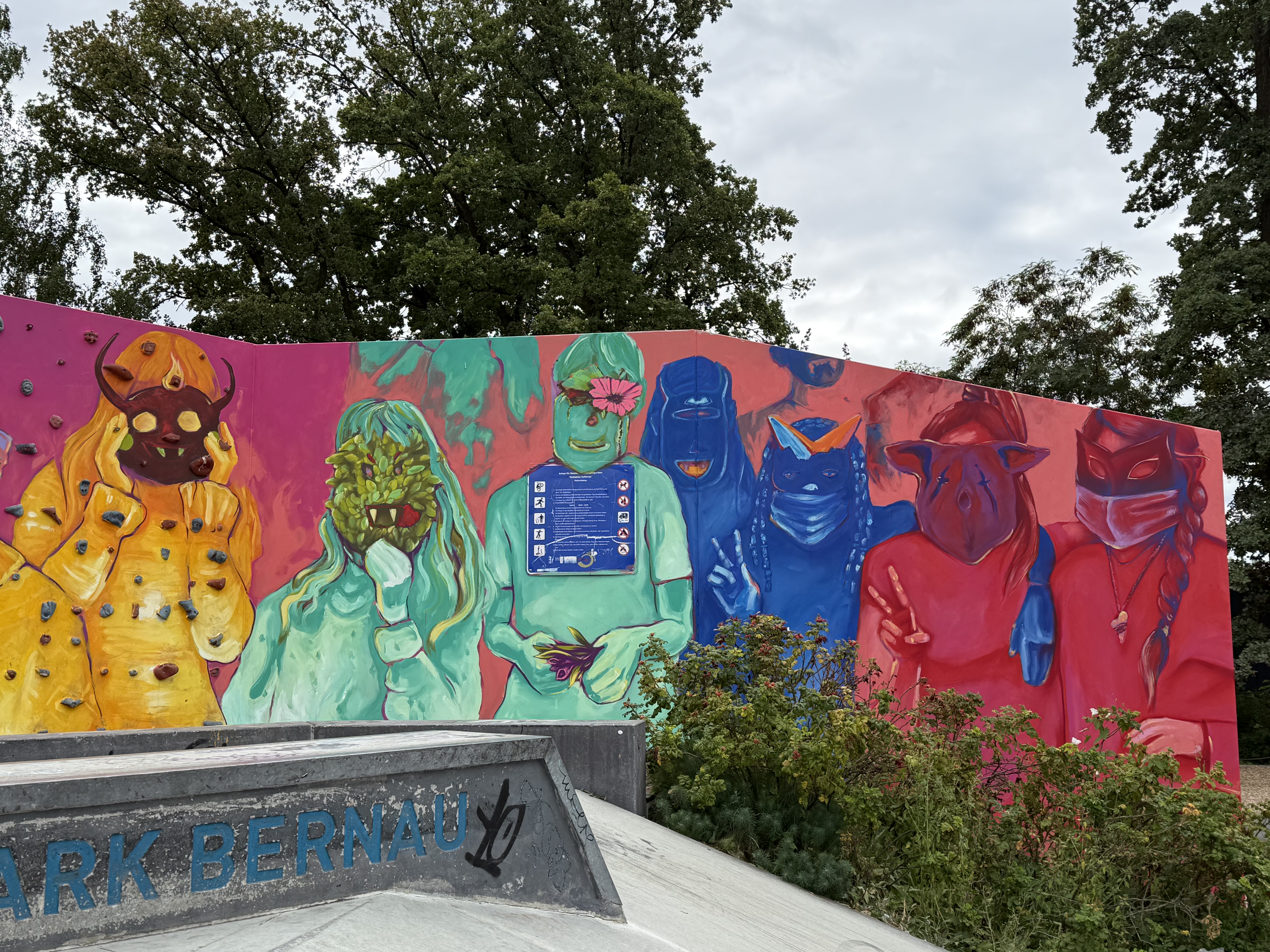 Einweihung der neuen Graffitiwand im Skatepark Rehberge