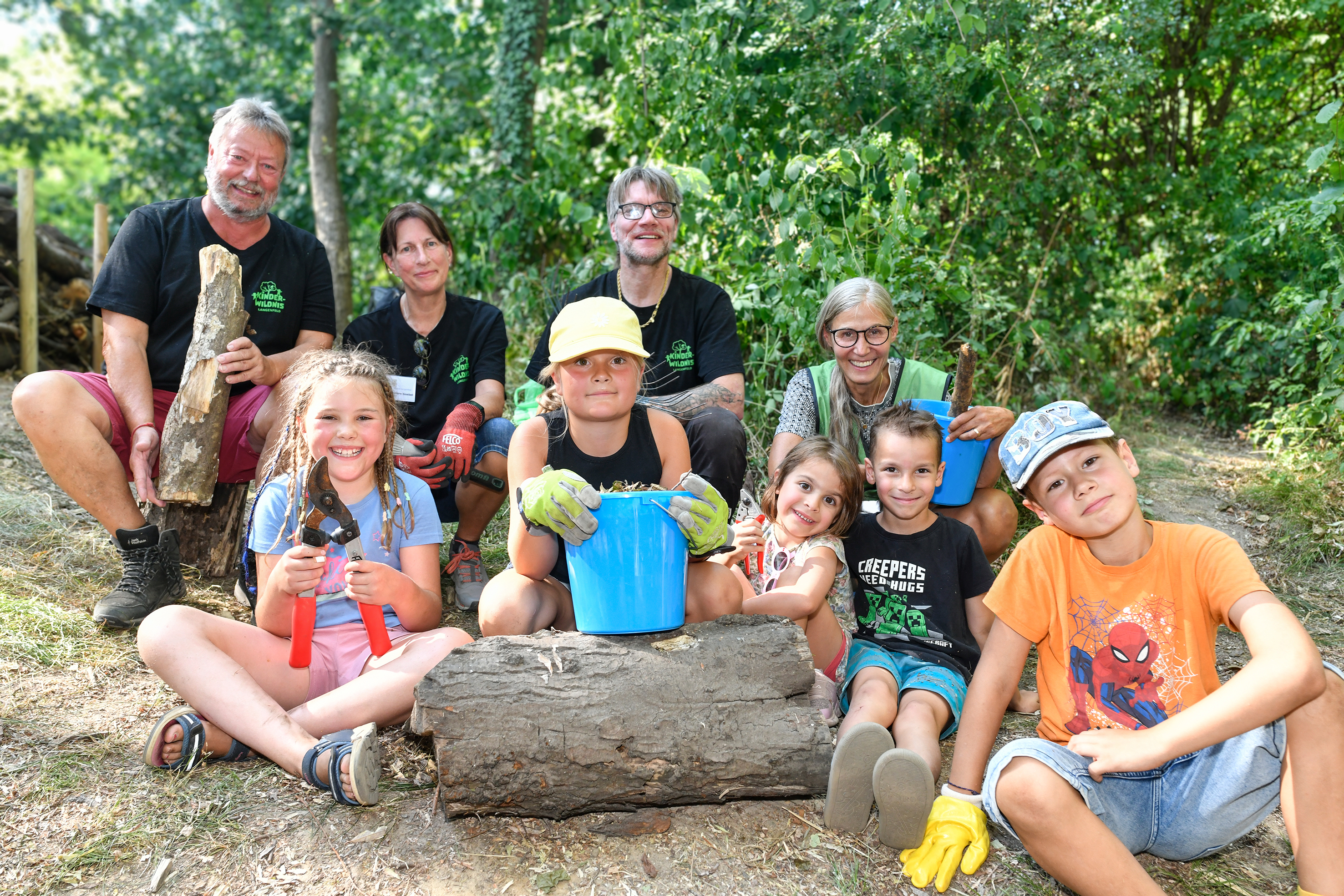 Gemeinsamer Aufräumnachmittag in der Kinder-Wildnis Langenfeld