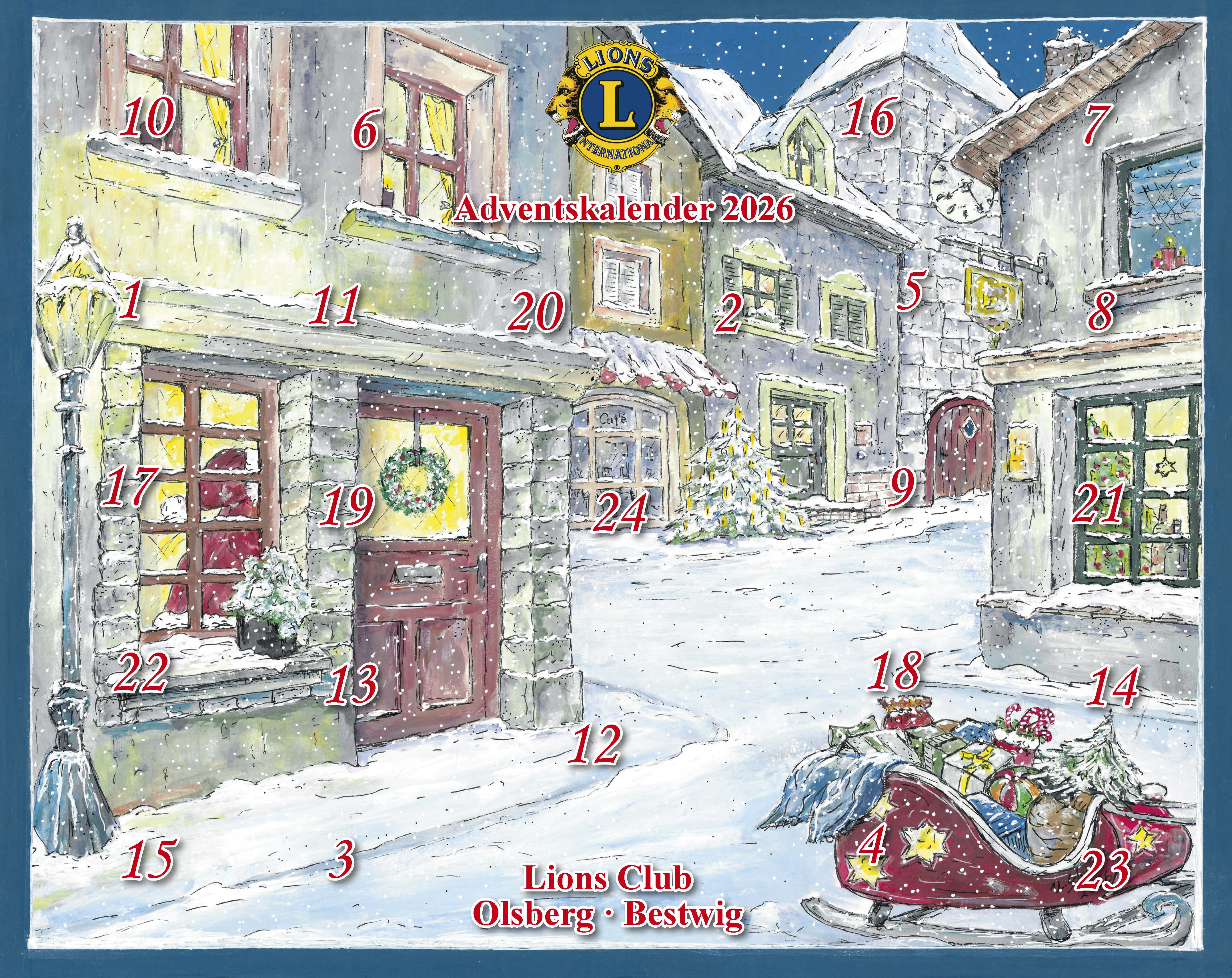 Verkaufsstart des Lions-Adventskalenders in Olsberg