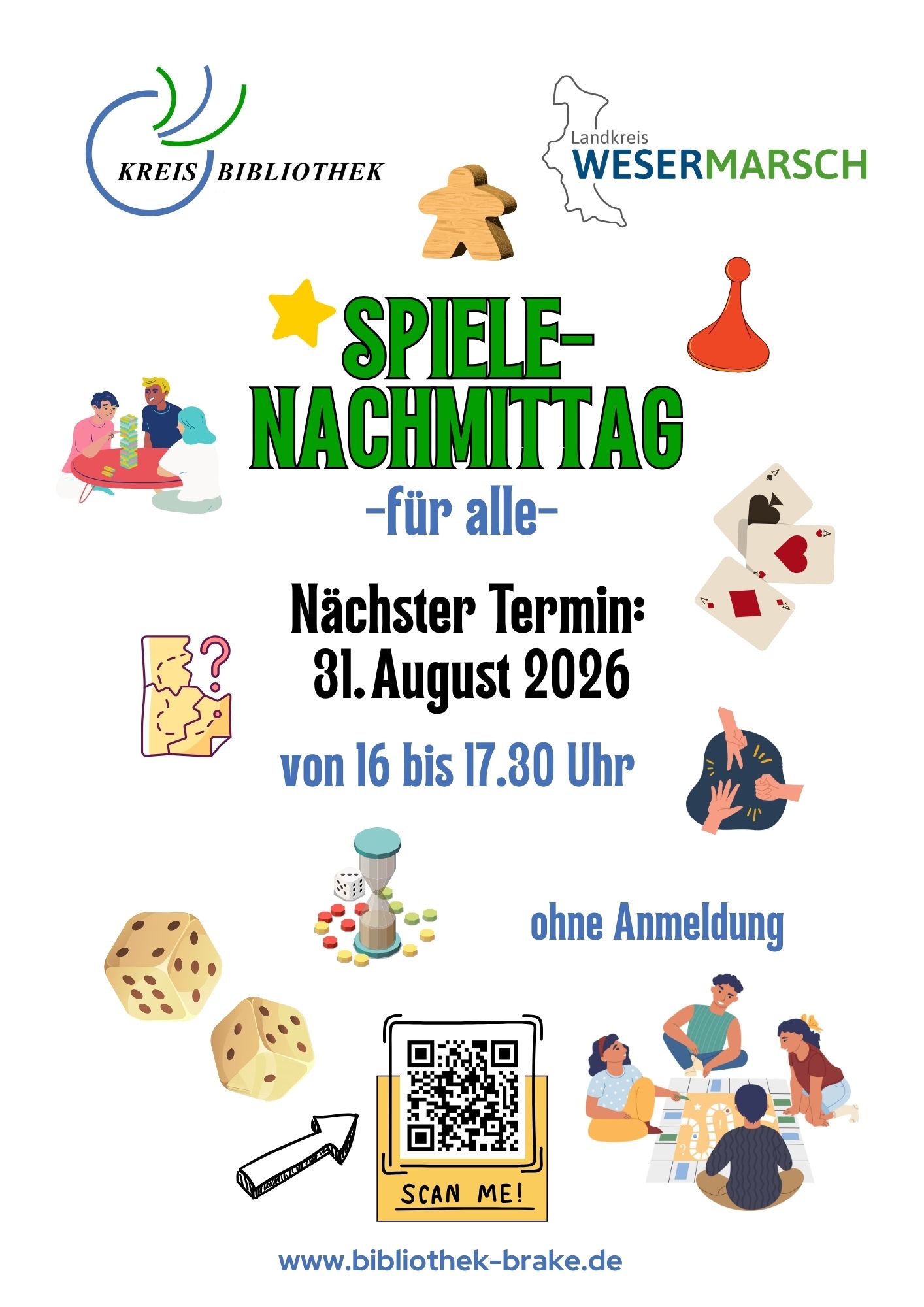 Spielenachmittag in der Georg-von-der-Vring-Bibliothek