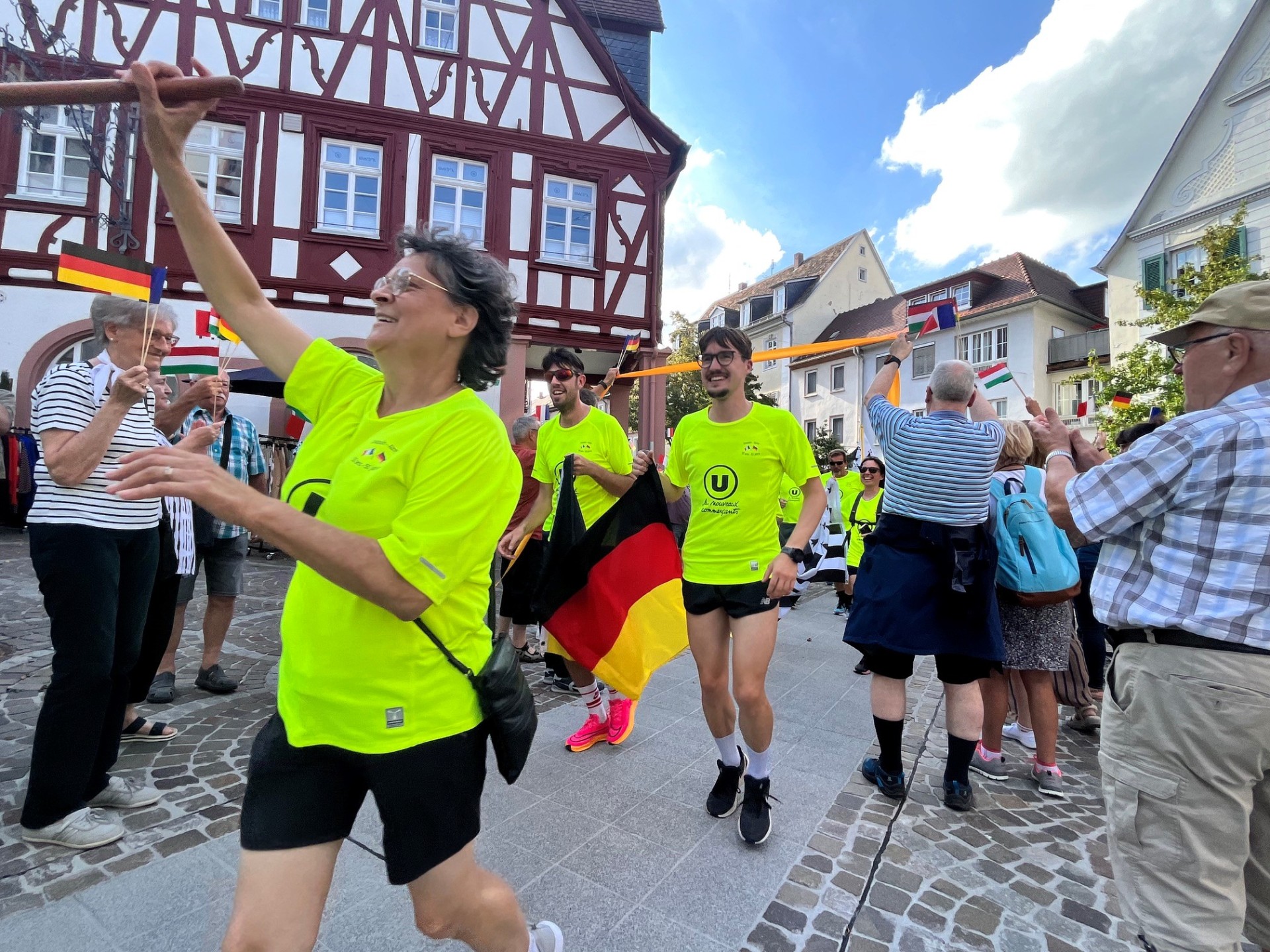 Festliches Essen im Kulturzentrum von Josselin