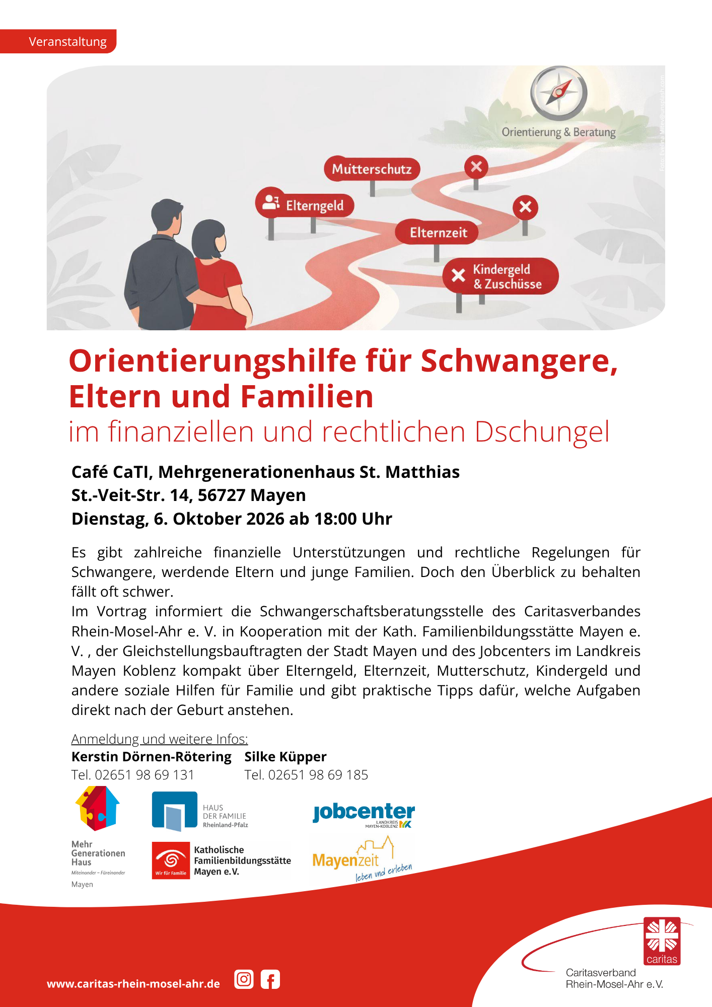 Orientierungshilfe für Schwangere, Eltern und Familien im finanziellen und rechtlichen Dschungel