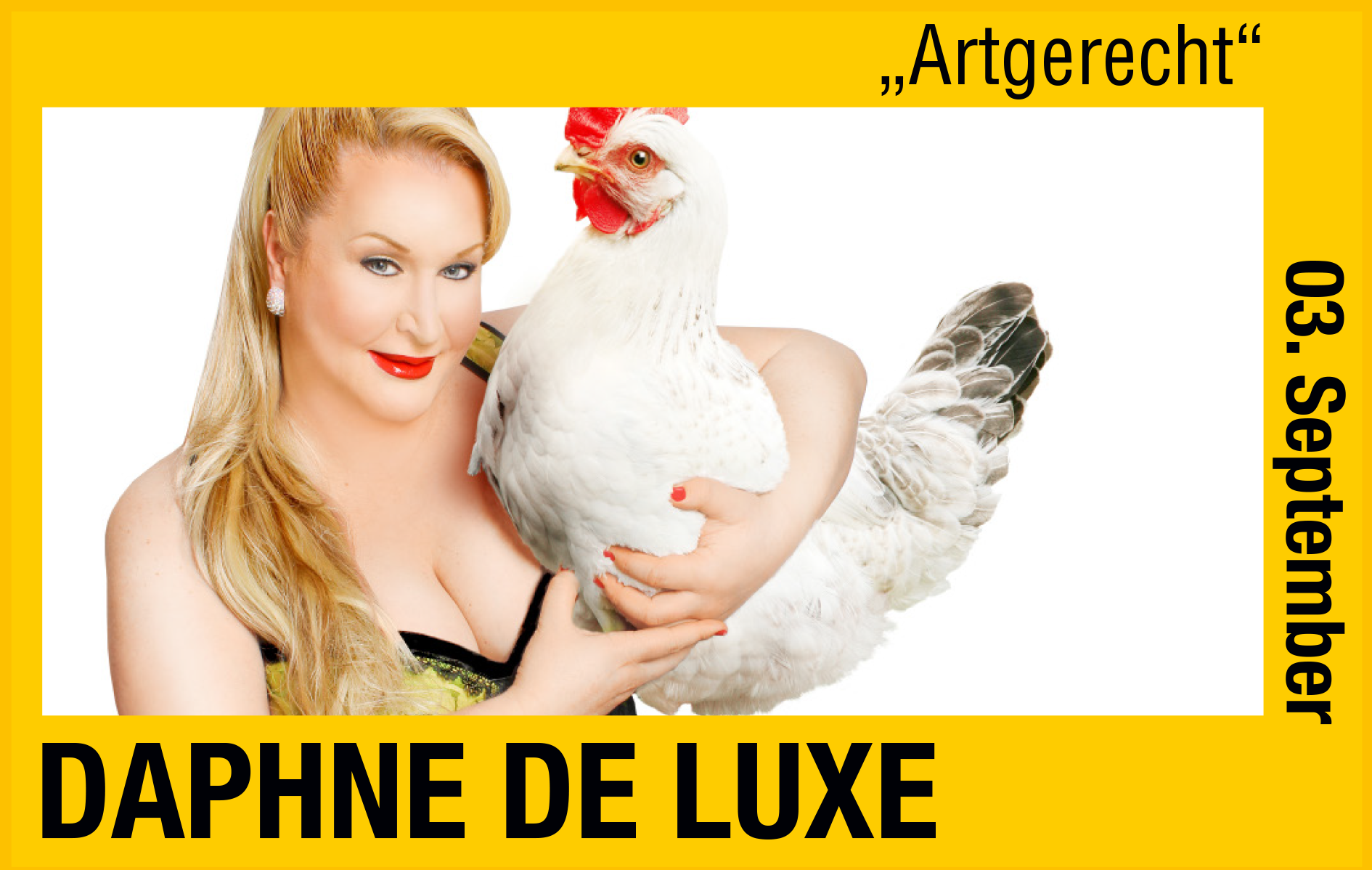 Daphne de Luxe beim 7. Volkacher Kabarett Sommer