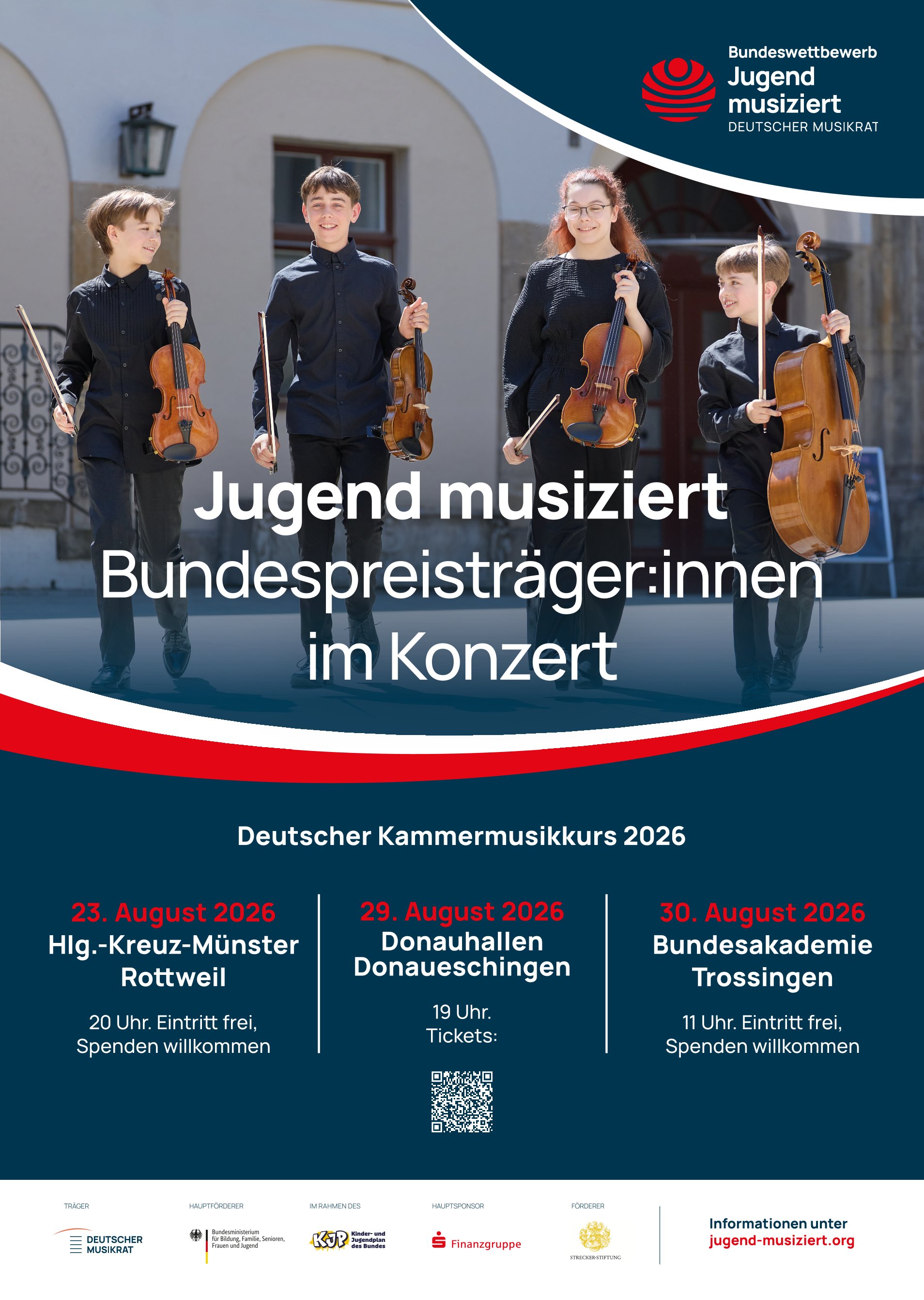 Konzert des Deutschen Kammermusikkurses Jugend musiziert