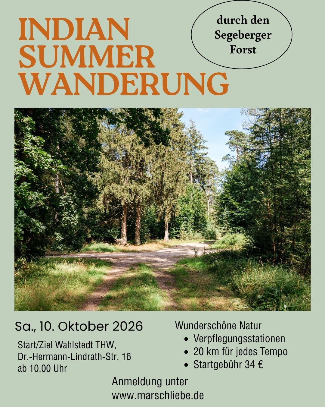 Indian Summer Wanderung