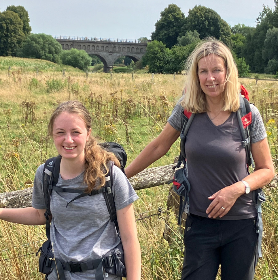 Werbefläche zum Olfener Wandertag mit Wanderthema.