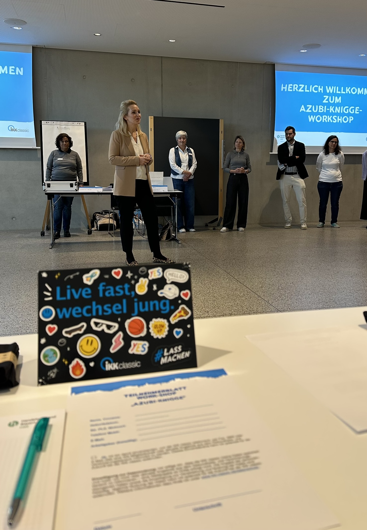 Azubi-Knigge-Training in der Inselhalle