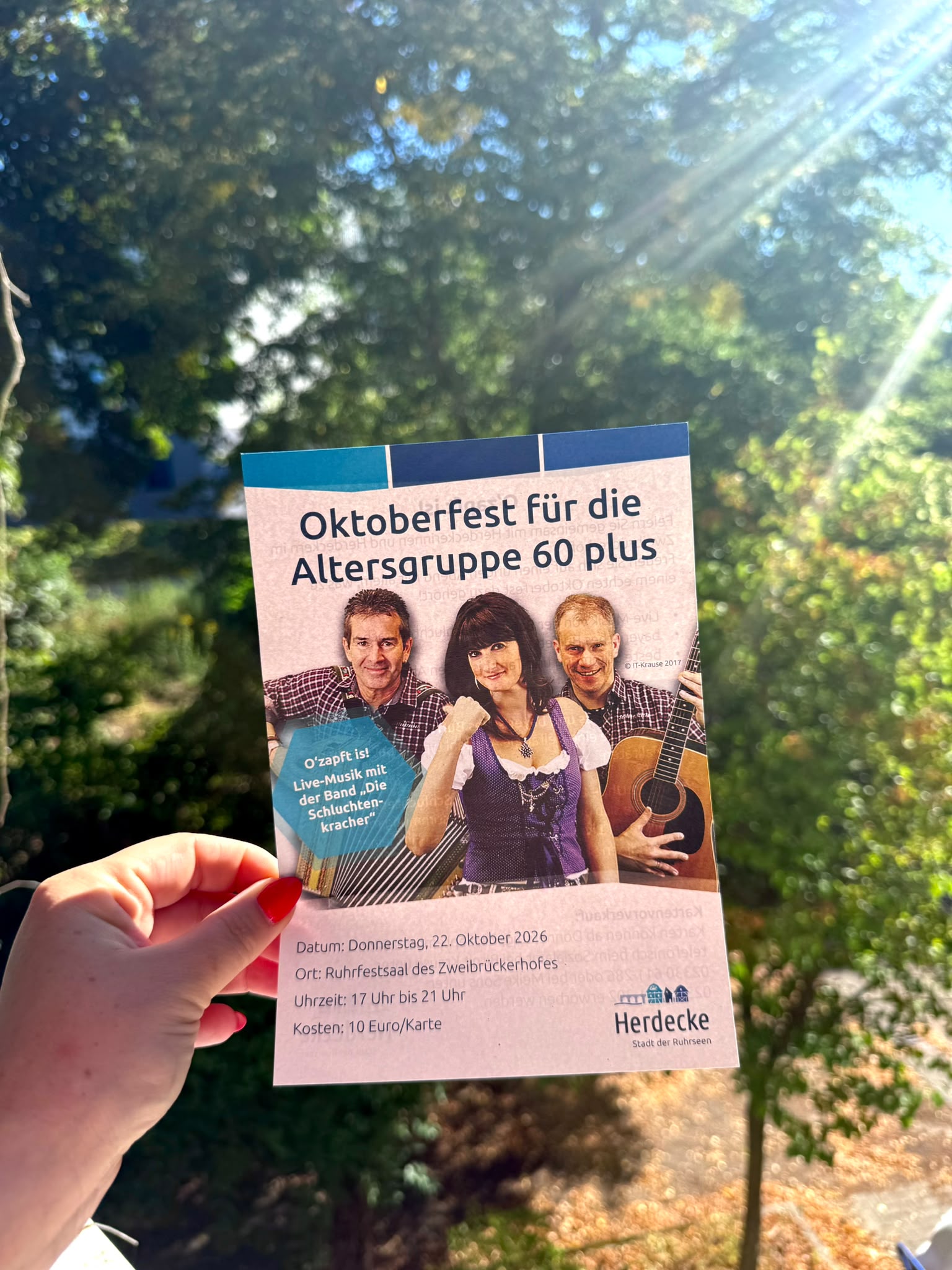 Oktoberfest für Bürgerinnen und Bürger ab 60 Jahren