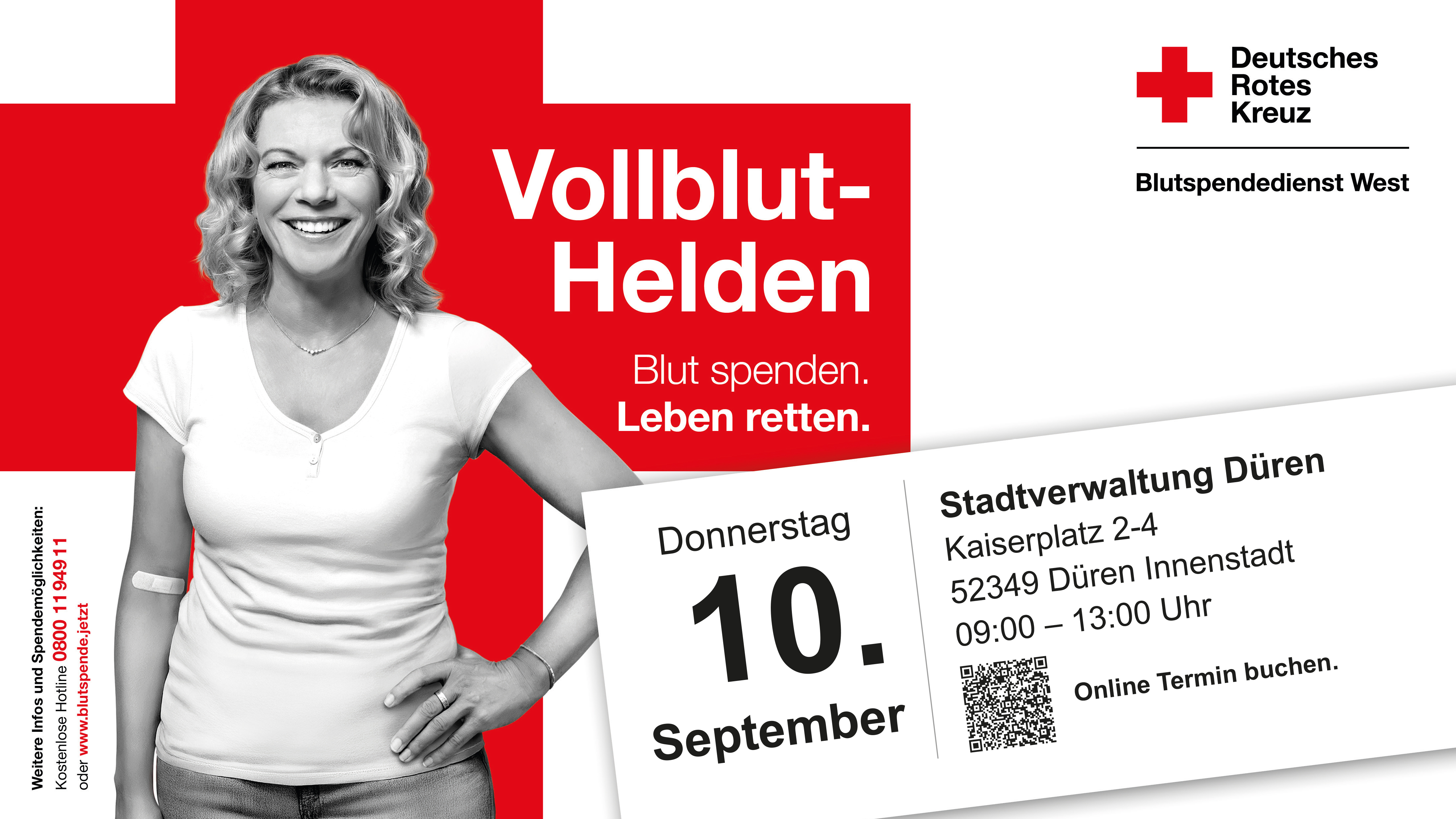 Blutspendetermin im Rathaus Düren