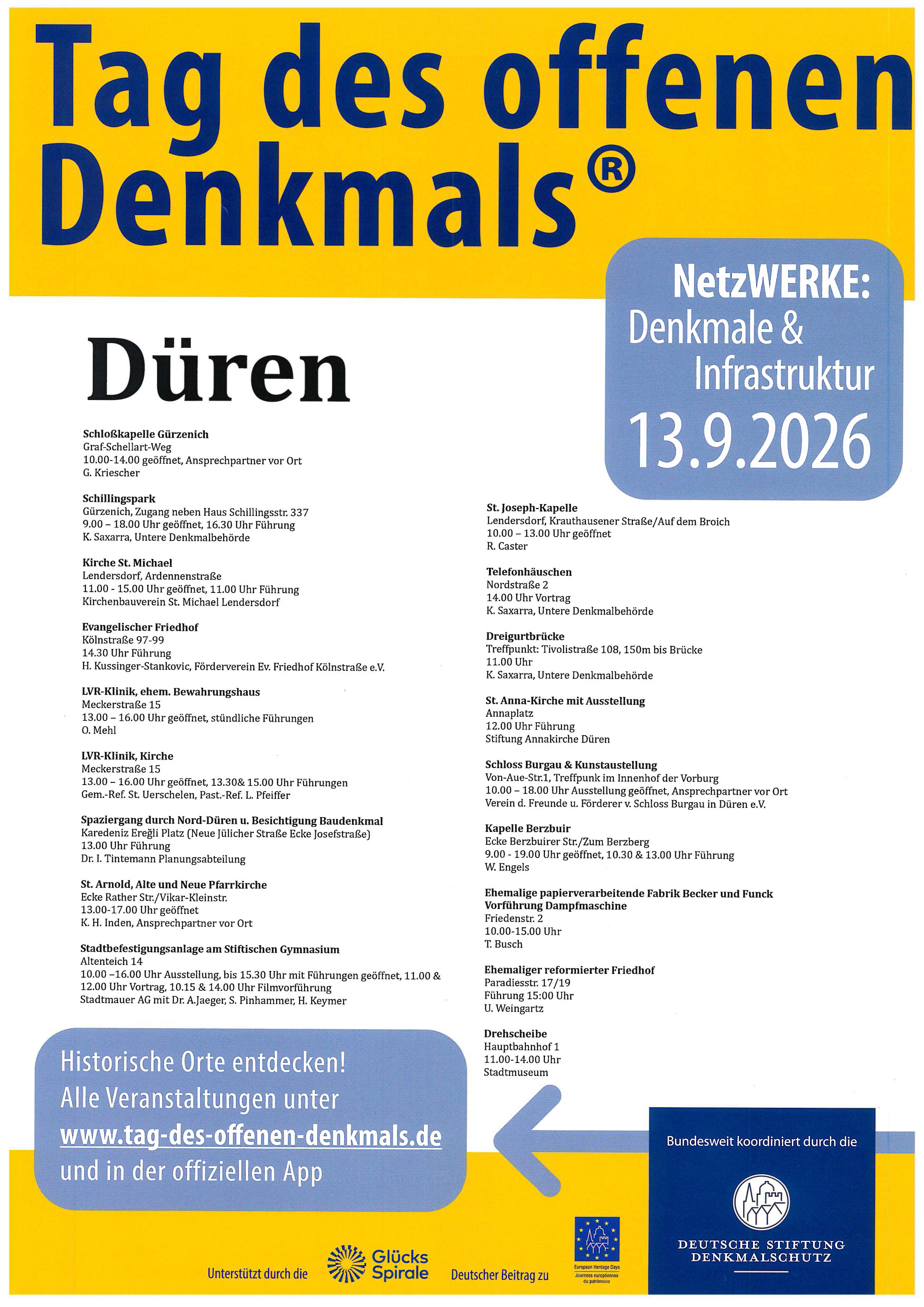 Tag des offenen Denkmals in Düren: Führung an der Dreigurtbrücke