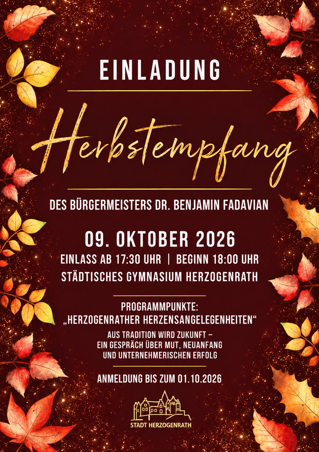 Vierter Herbstempfang der Stadt Herzogenrath