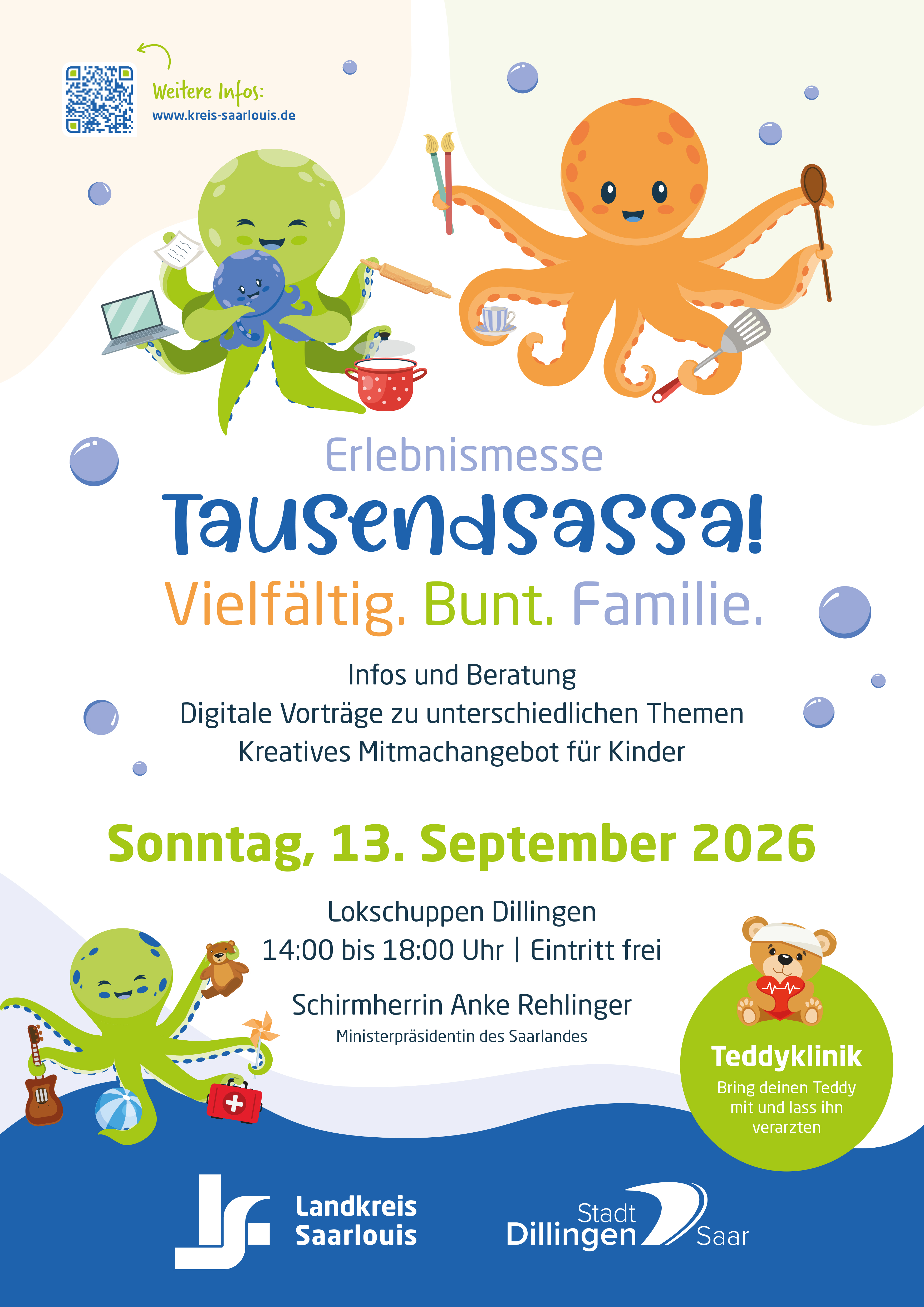 Tausendsassa-Messe „Vielfältig. Bunt. Familie!“