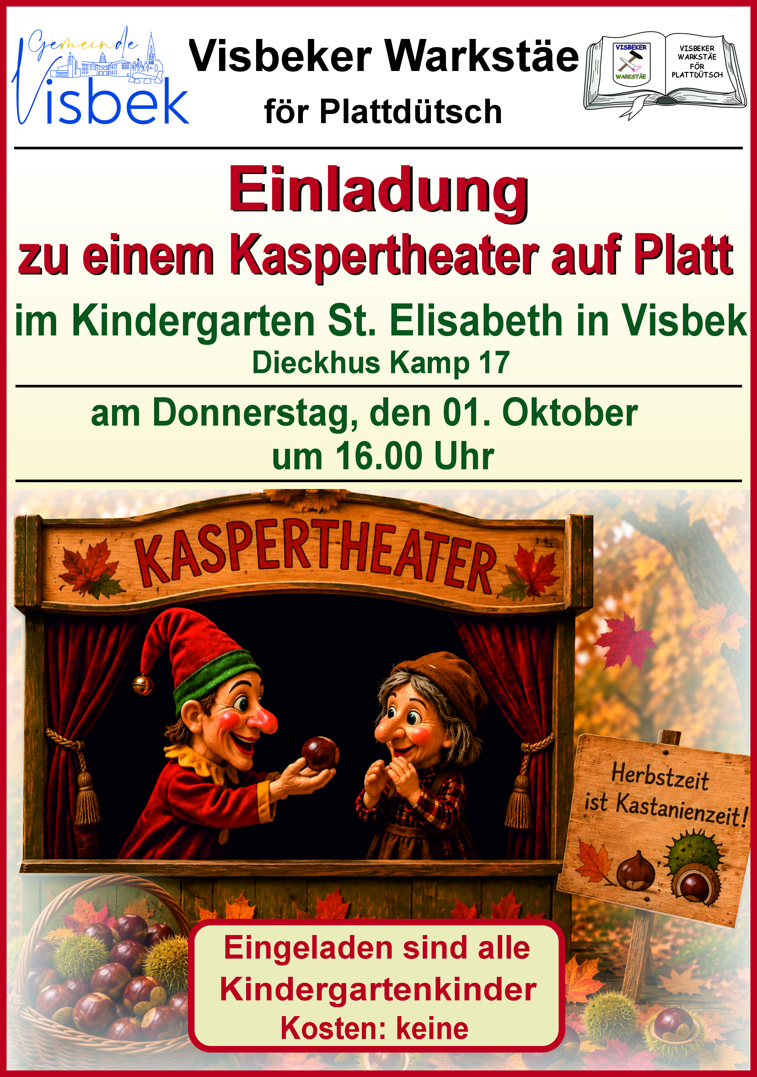 Kaspertheater auf Platt im Kindergarten St. Elisabeth